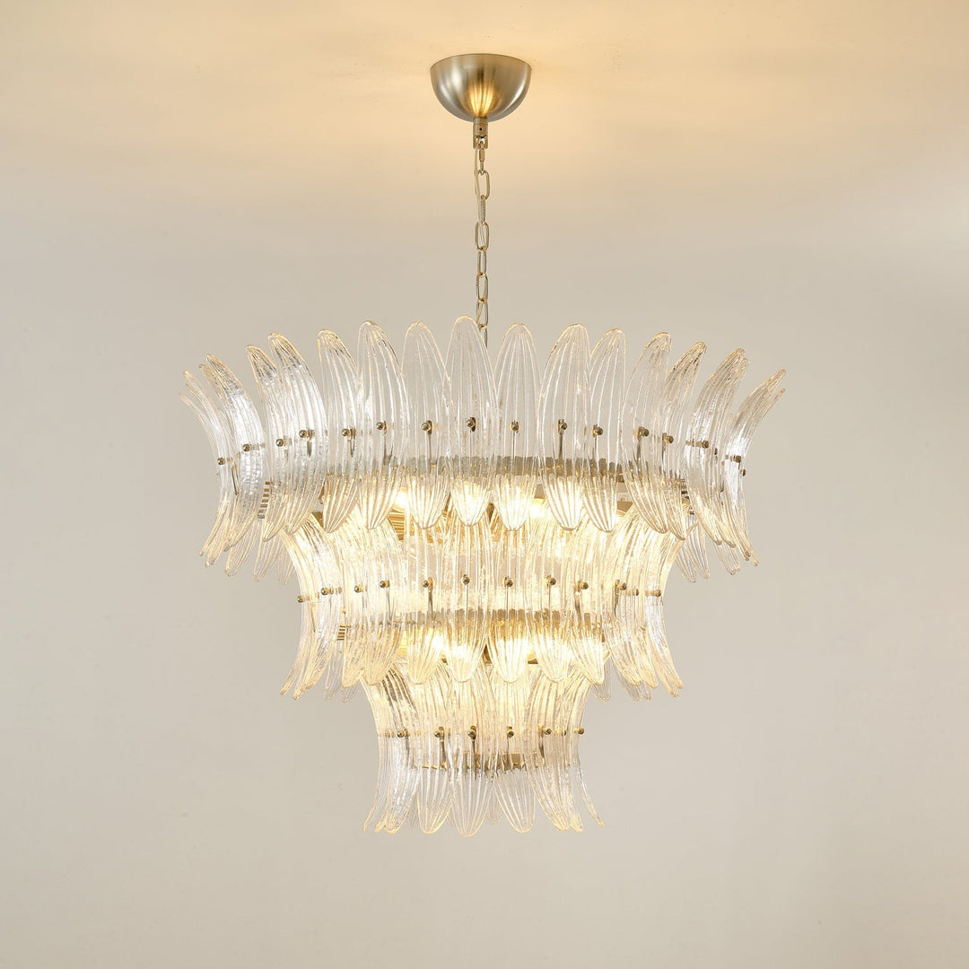 Ismavelle lampadario a più livelli in vetro