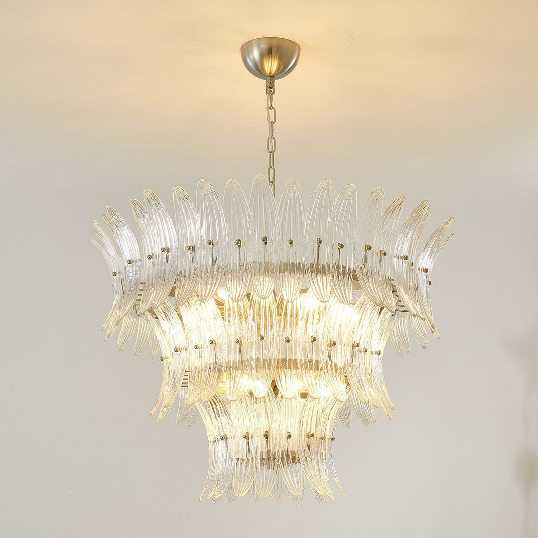 Ismavelle lampadario a più livelli in vetro