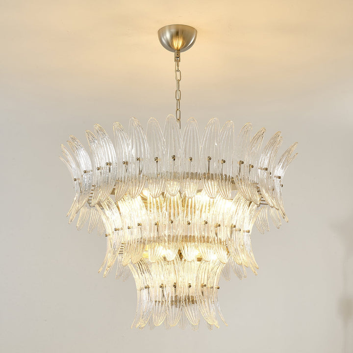 Ismavelle lampadario a più livelli in vetro