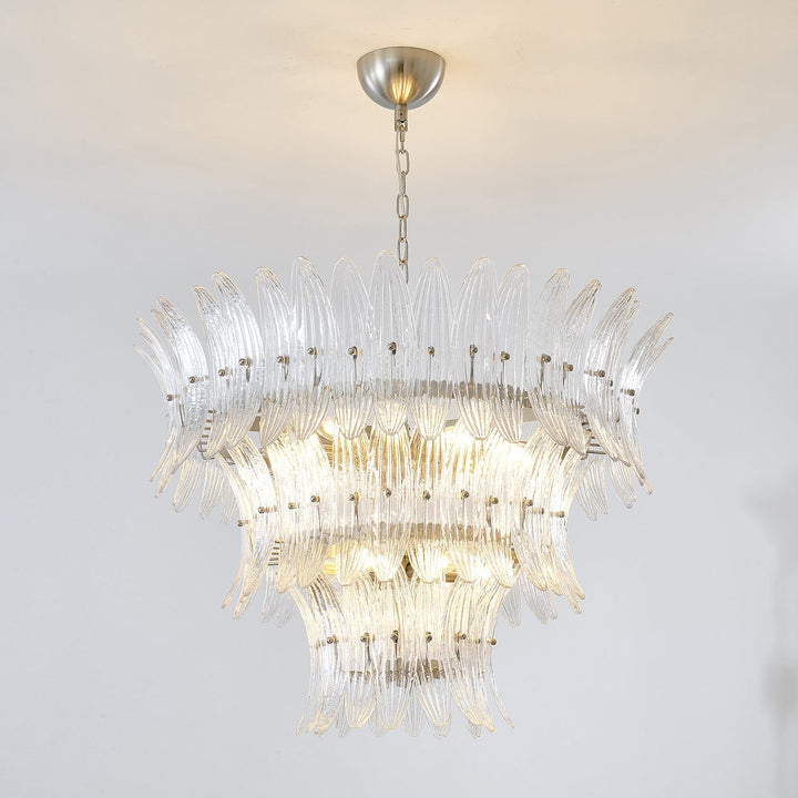 Ismavelle lampadario a più livelli in vetro