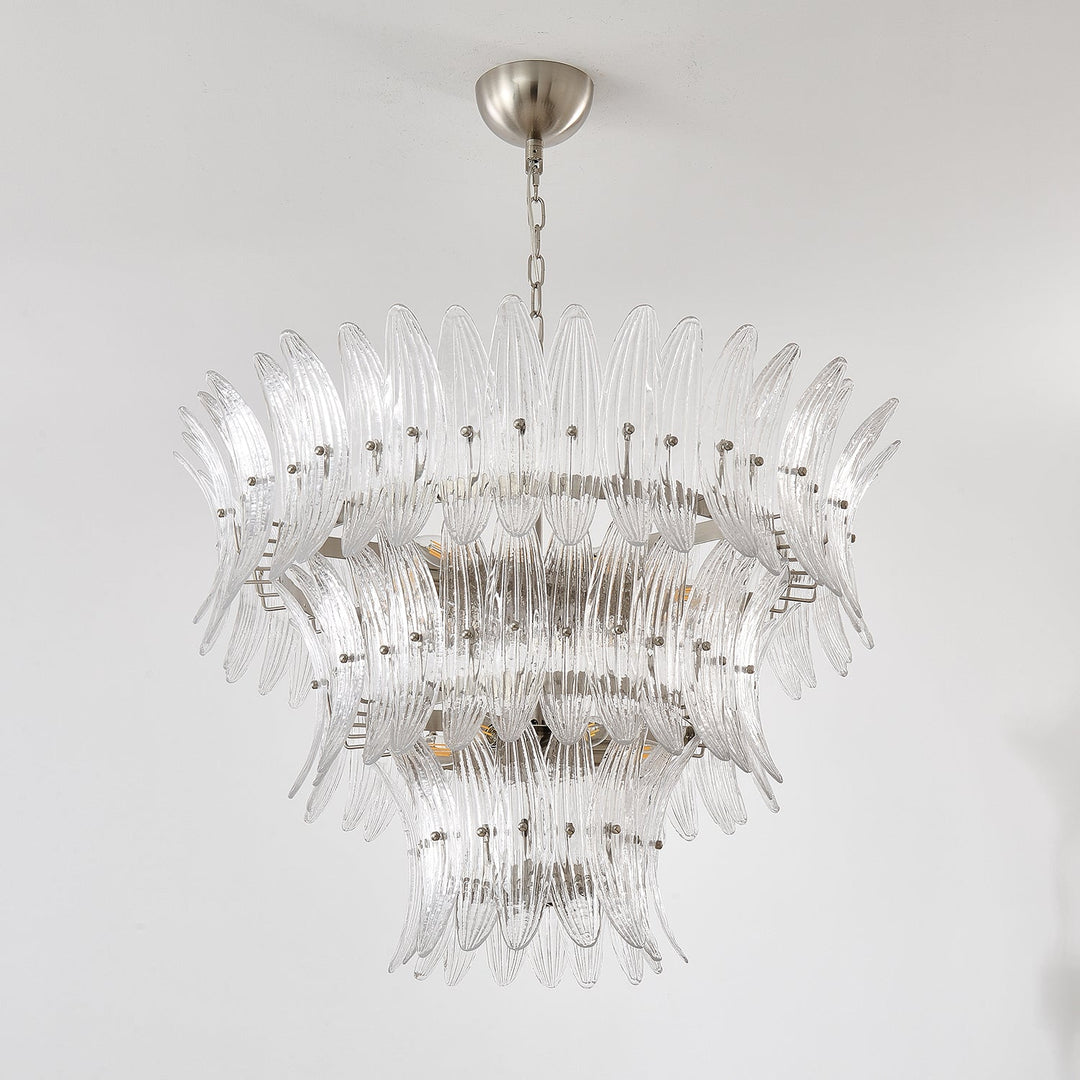 Ismavelle lampadario a più livelli in vetro