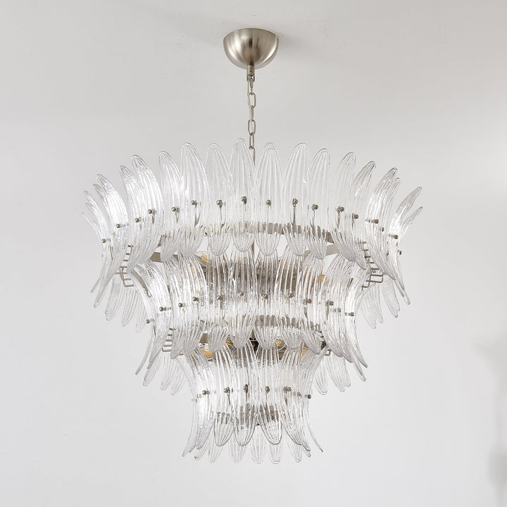 Ismavelle lampadario a più livelli in vetro