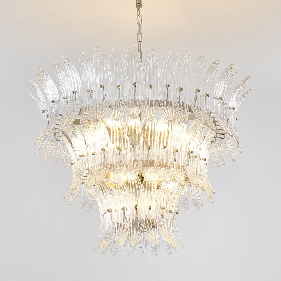 Ismavelle lampadario a più livelli in vetro