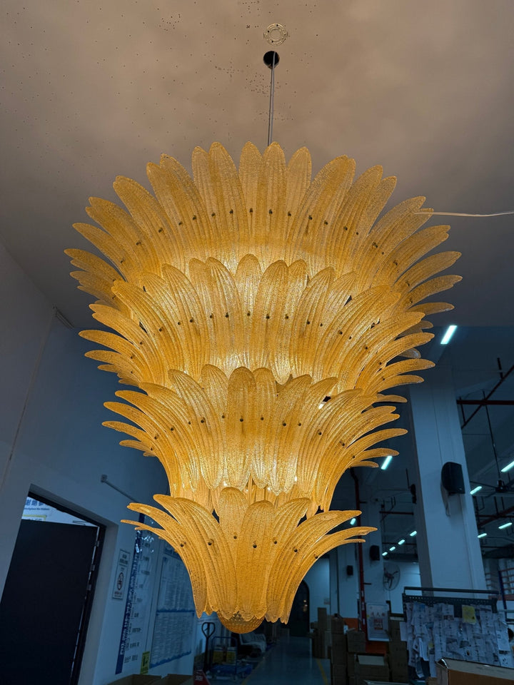 Ismavelle lampadario a più livelli in vetro