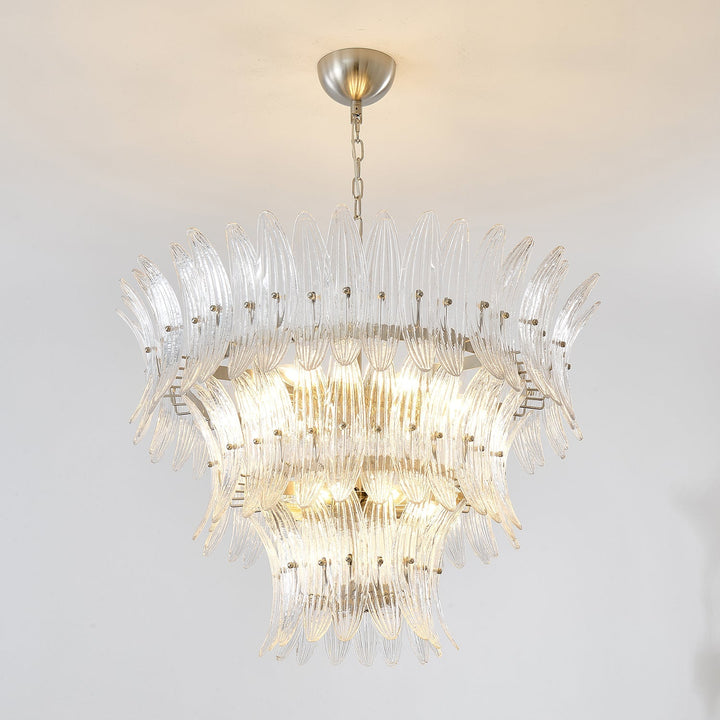 Ismavelle lampadario a più livelli in vetro