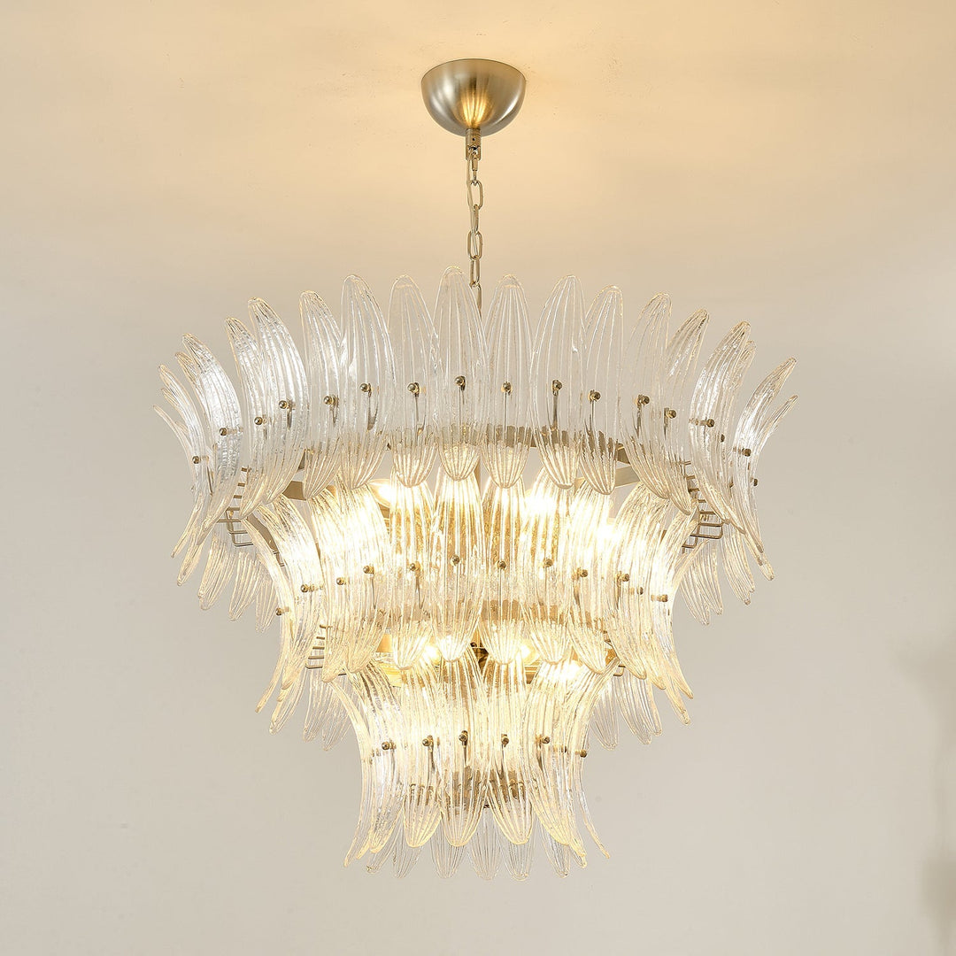 Ismavelle lampadario a più livelli in vetro