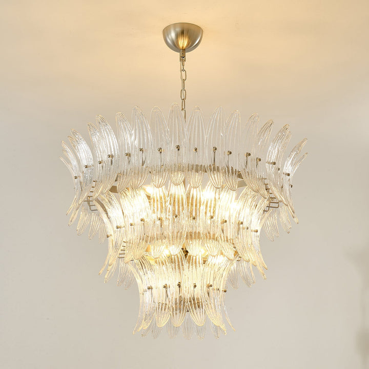 Ismavelle lampadario a più livelli in vetro