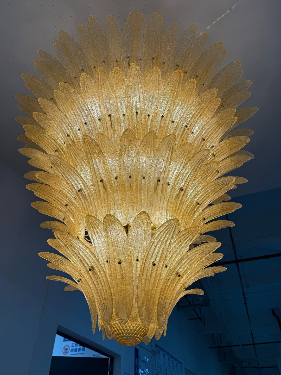 Ismavelle lampadario a più livelli in vetro