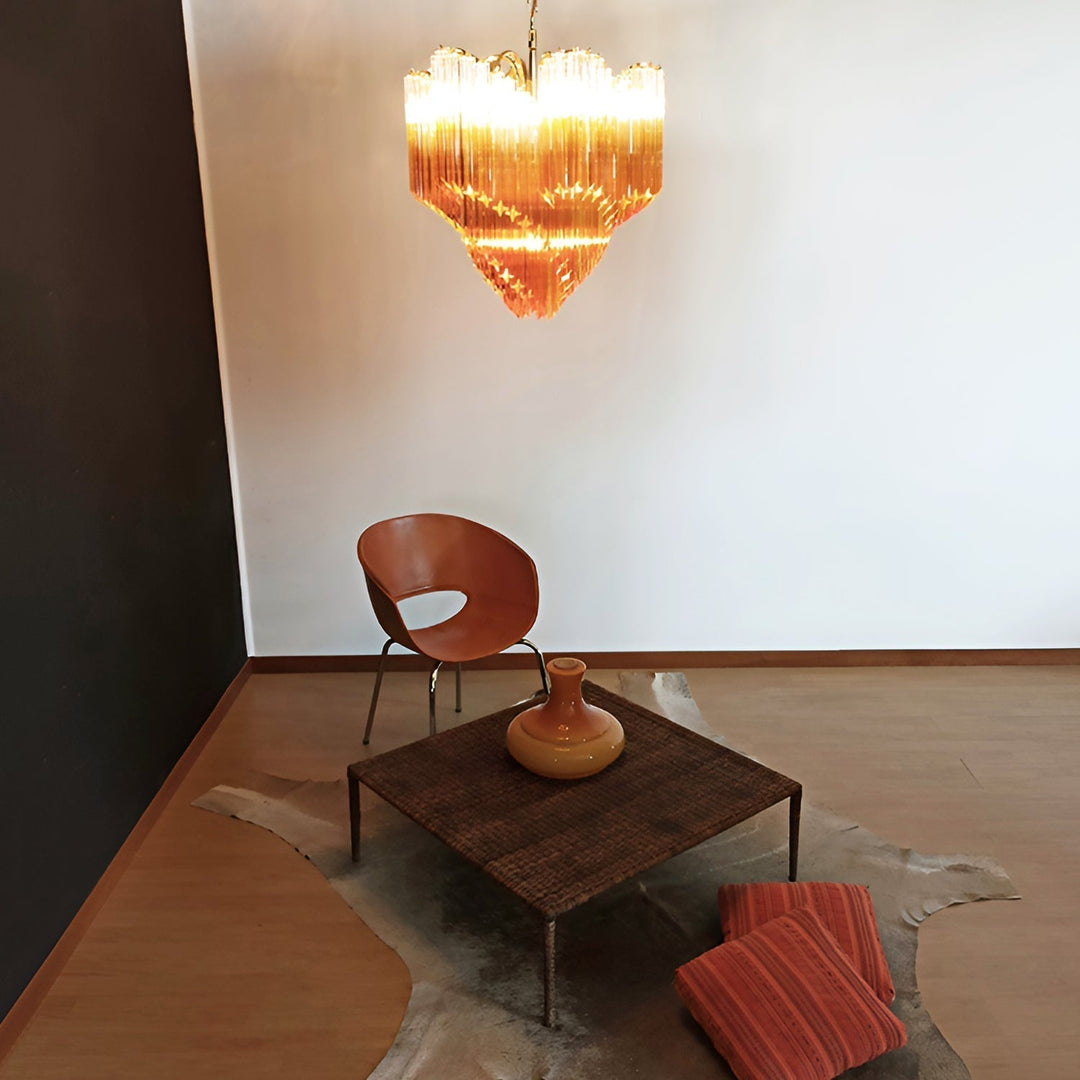 Evmararae lampadario in vetro Gradient