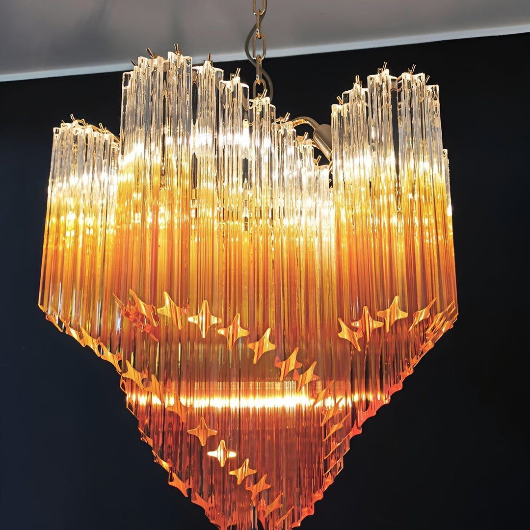 Evmararae lampadario in vetro Gradient