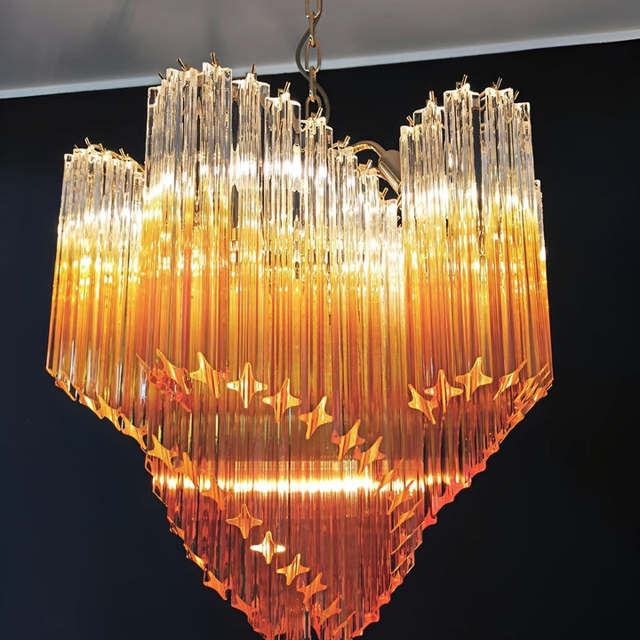 Evmararae lampadario in vetro Gradient