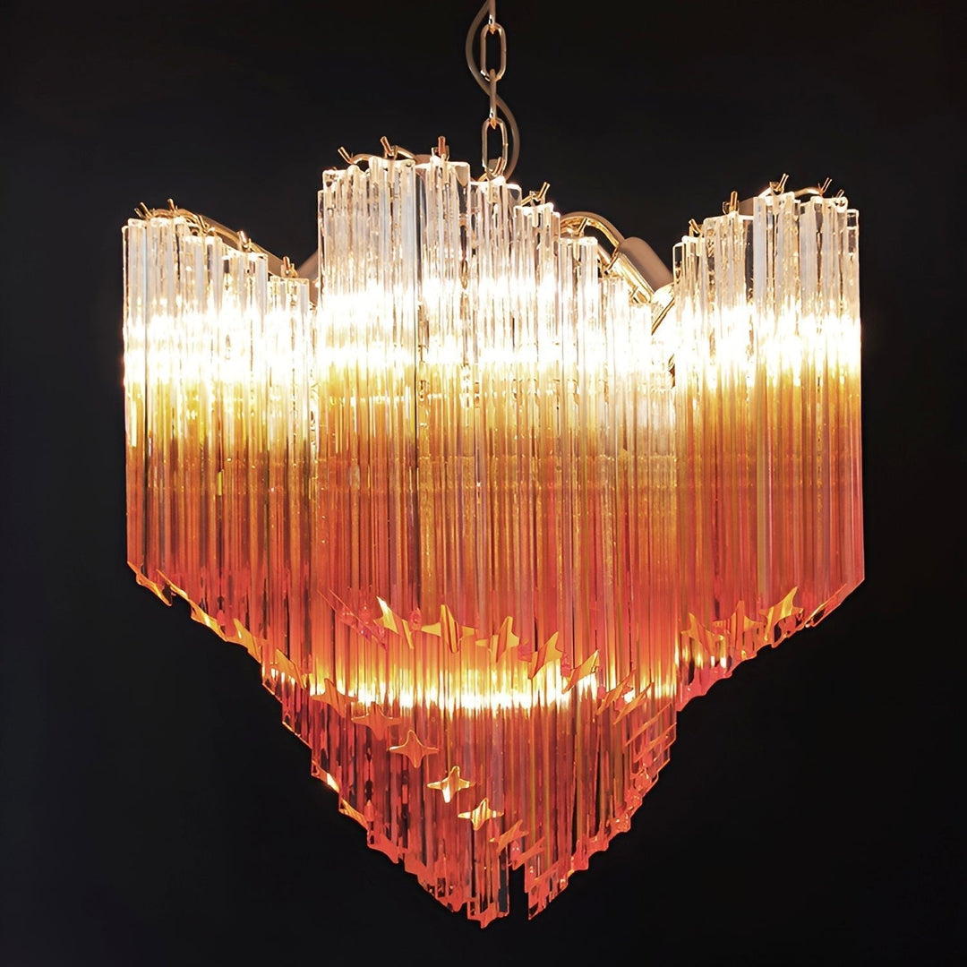 Evmararae lampadario in vetro Gradient