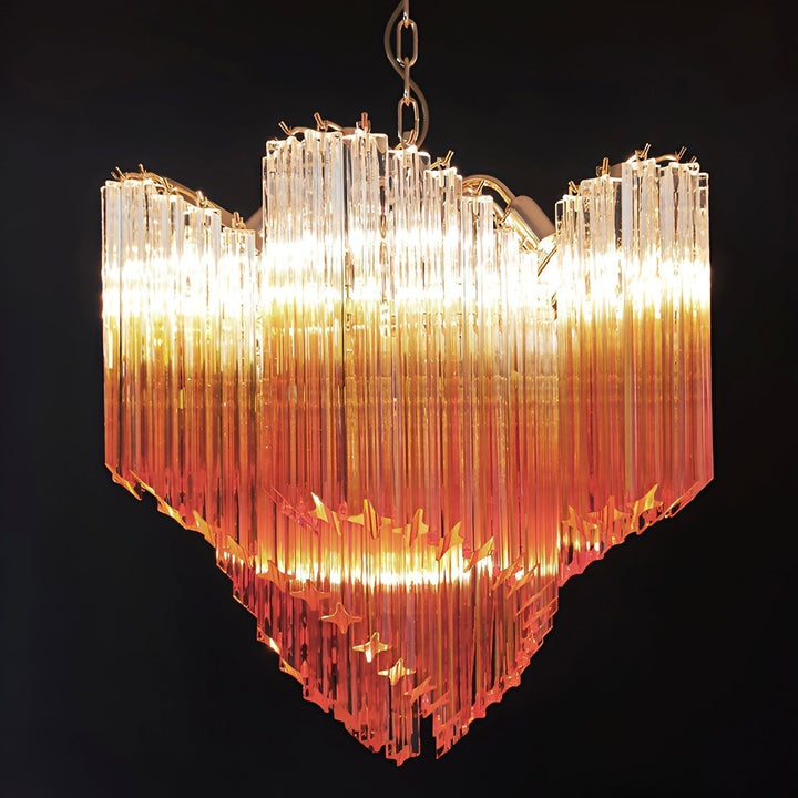 Evmararae lampadario in vetro Gradient