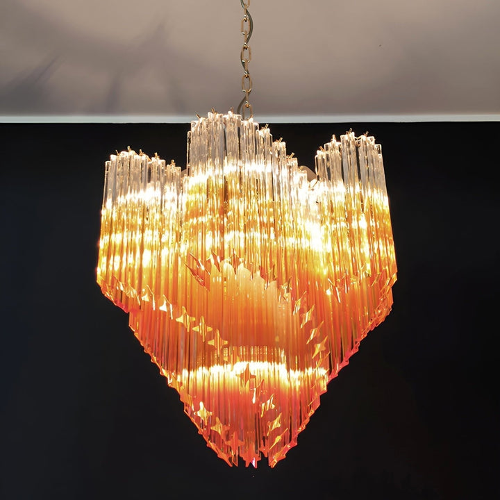 Evmararae lampadario in vetro Gradient