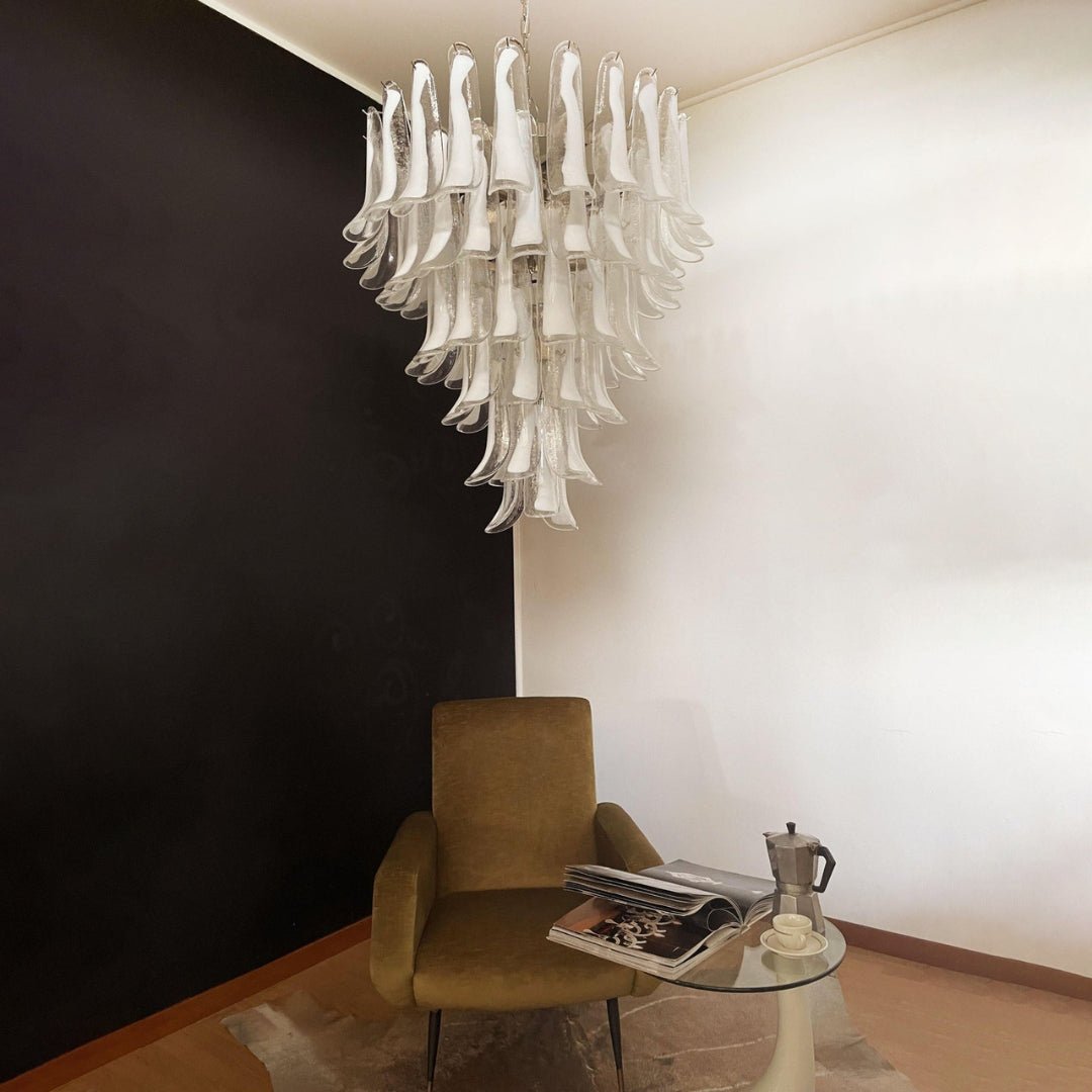 Celiian lampadario petali in vetro di Murano vintage