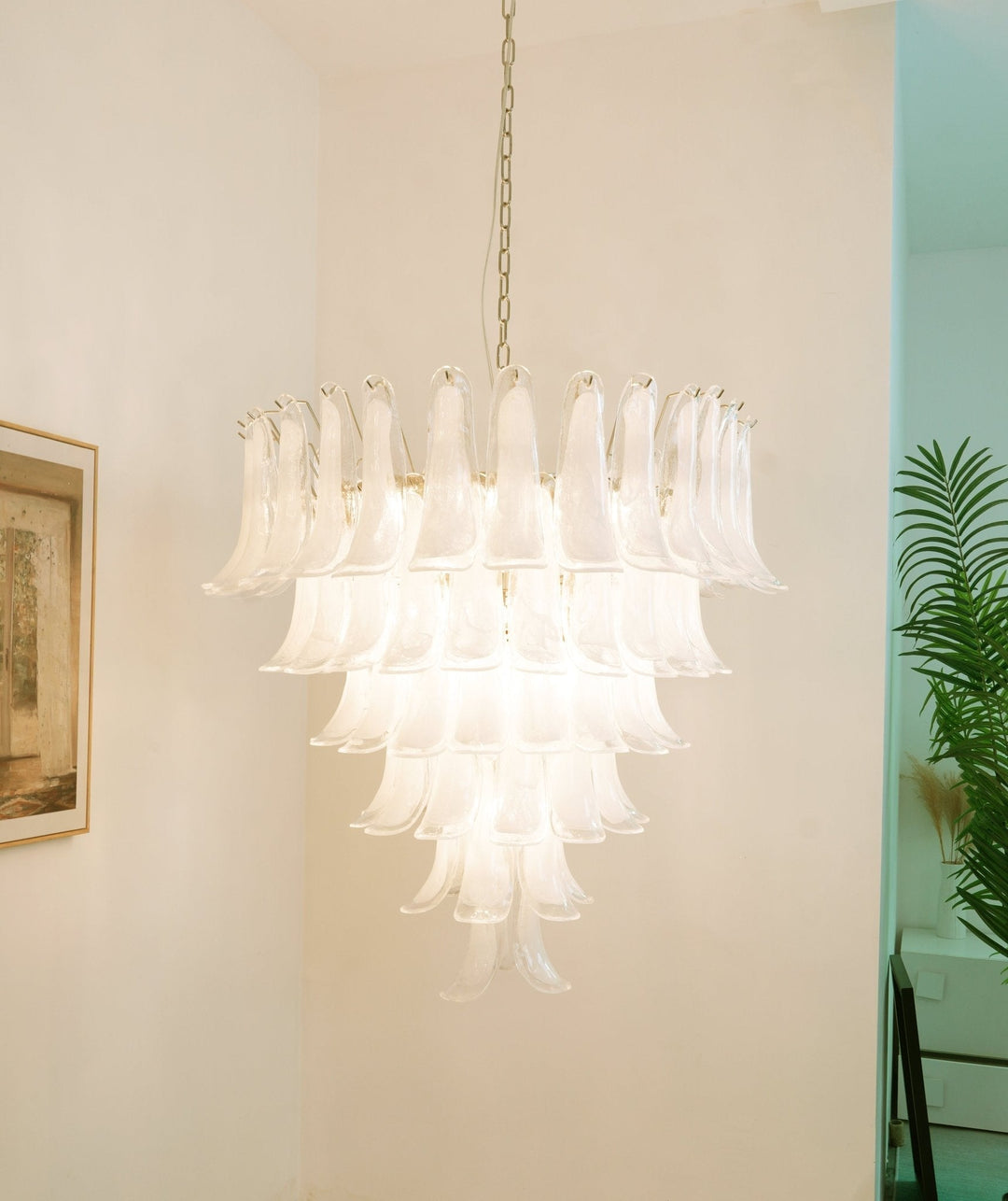 Celiian lampadario petali in vetro di Murano vintage