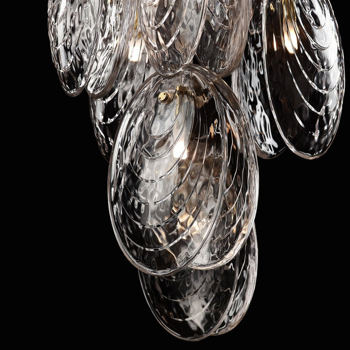 Thalassic lampadario grappolo Architettonico a Gocce