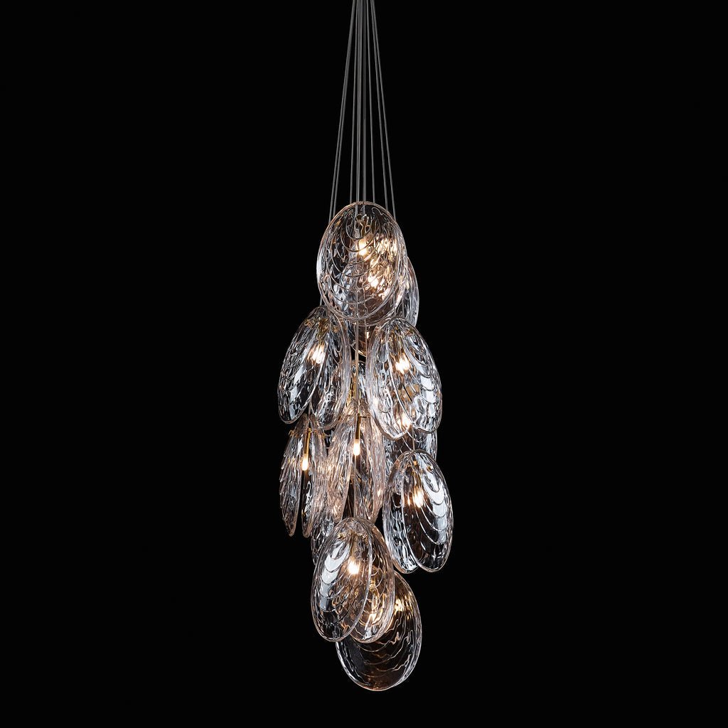 Thalassic lampadario grappolo Architettonico a Gocce