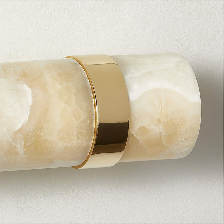 Zavaran Modern Minimalist Metal Onyx Wall Lamp - Lamp Copper