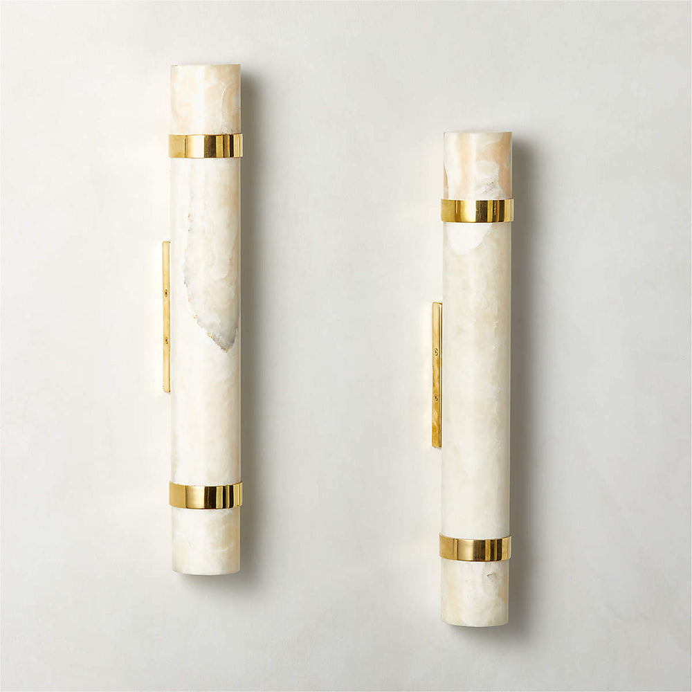 Zavaran Modern Minimalist Metal Onyx Wall Lamp - Lamp Copper