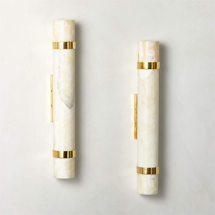 Zavaran Modern Minimalist Metal Onyx Wall Lamp - Lamp Copper