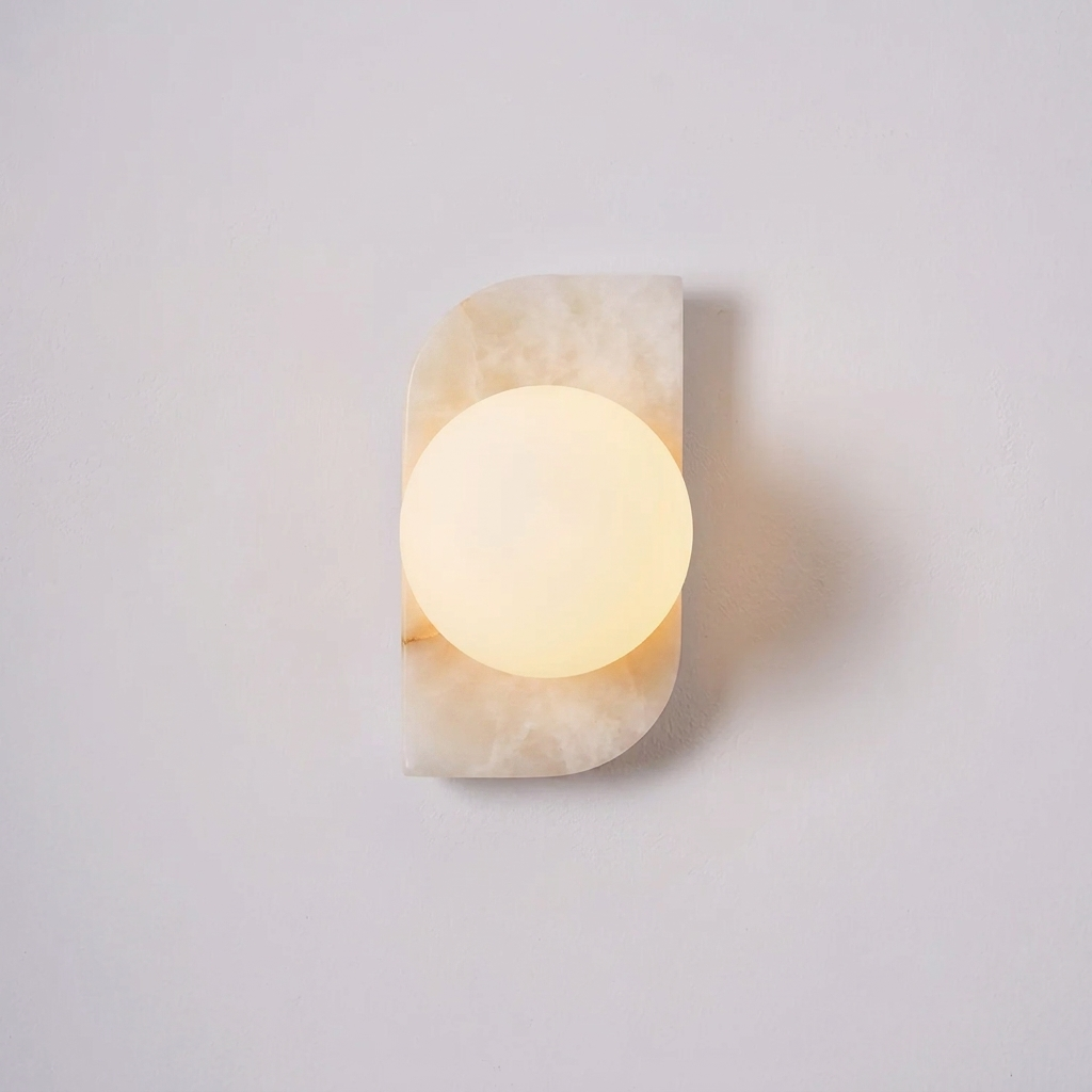 Onyx alabastro lampada da parete