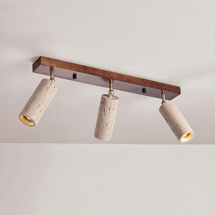 Eurliryra Multi-Cylinder Travertine Track Light - Neutralighting