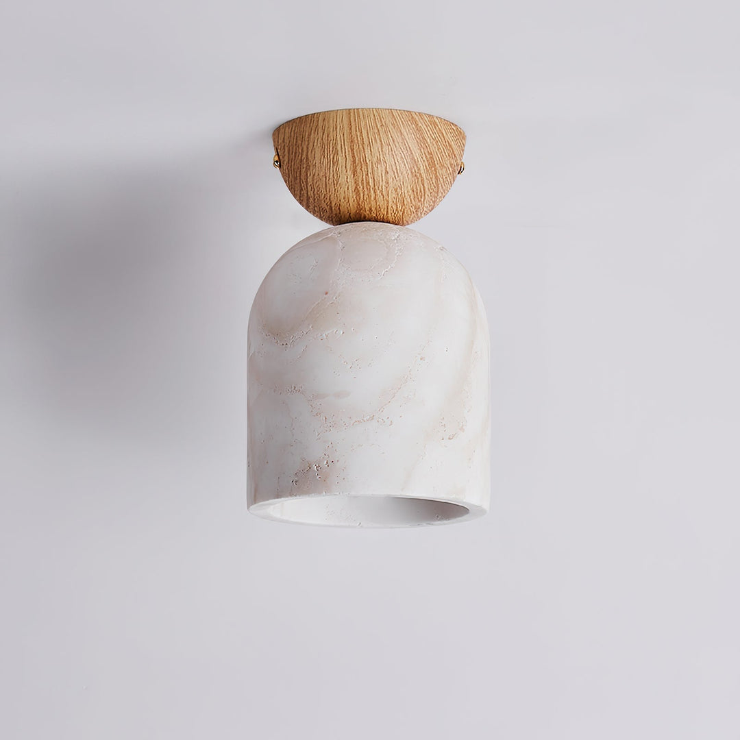 Linora lampada da soffitto in travertino