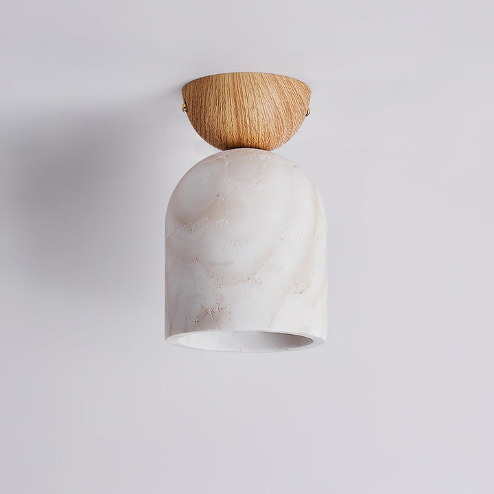 Linora lampada da soffitto in travertino
