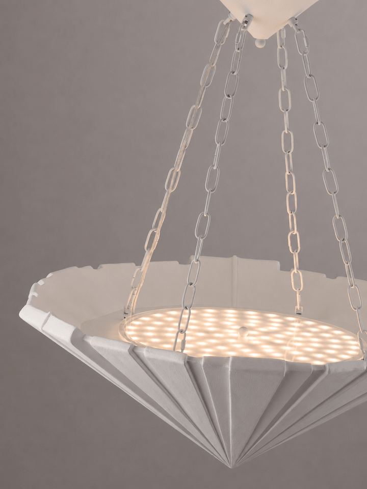 Sorisira lampadario in gesso della Serie gesso