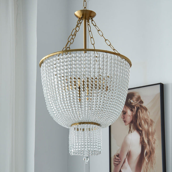 Silva Moderno LED Cristallo Acrilico Lampadari Oro Soggiorno