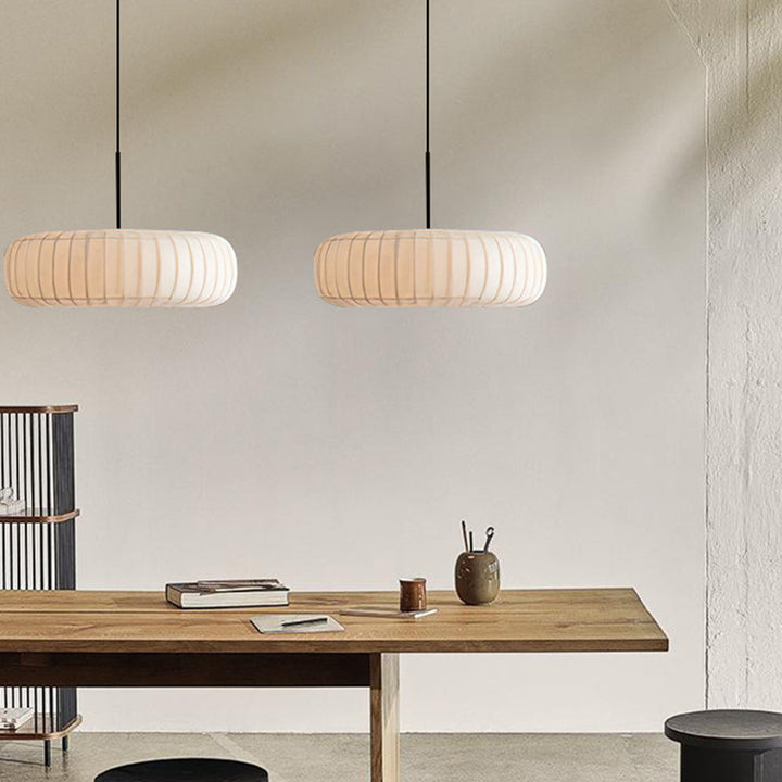 Ritta Creativo Rotondo Lampade a Sospensione Tessuto Soggiorno