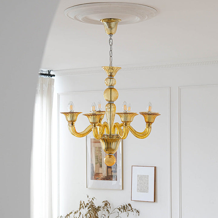 Silva Retro Lampadari Metallo Vetro Sala da Pranzo Soggiorno