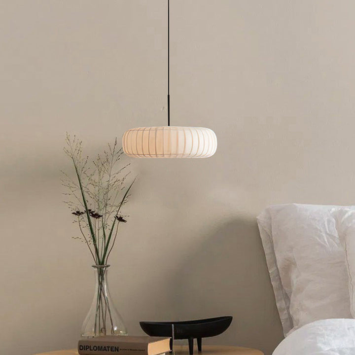 Ritta Creativo Rotondo Lampade a Sospensione Tessuto Soggiorno