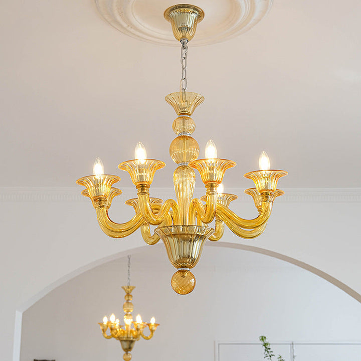 Silva Retro Lampadari Metallo Vetro Sala da Pranzo Soggiorno