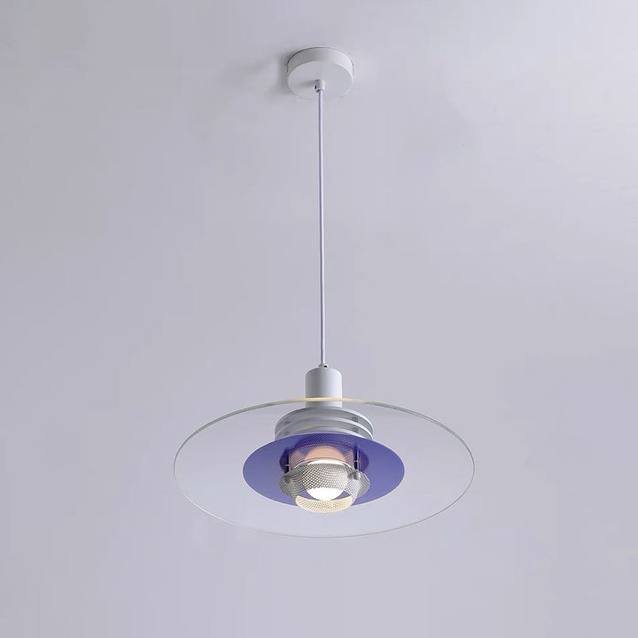 Valentina Moderno Metallo/Vetro/Acrilico Sospensione Bianco/Blu/Arancio/Argento Soggiorno