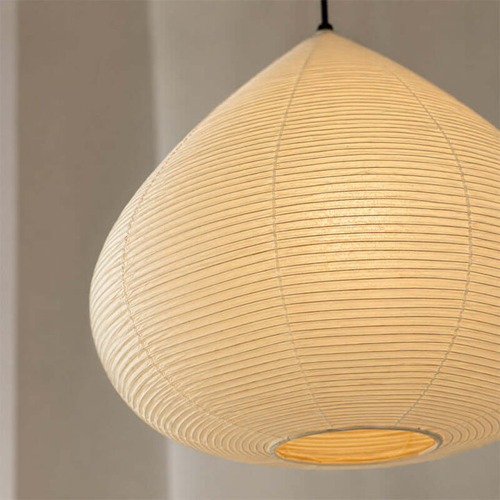 Onion lampada a sospensione in carta beige