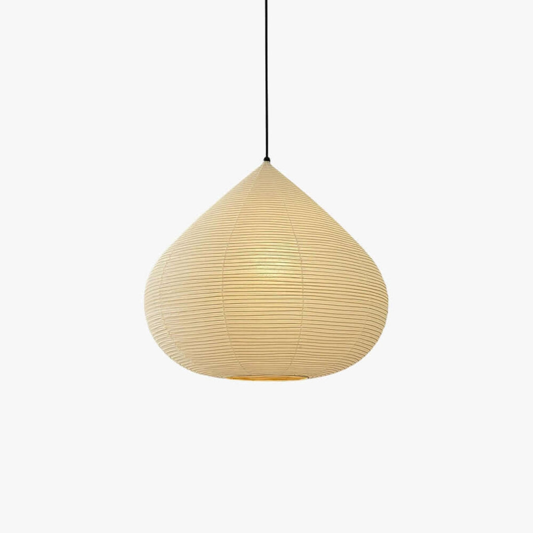 Onion lampada a sospensione in carta beige