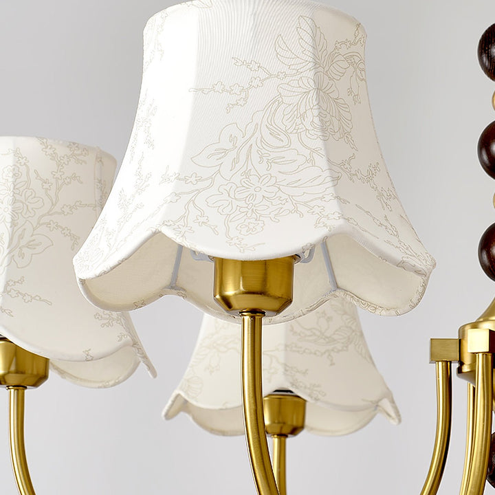 Orchid lampadario tessuto Oro