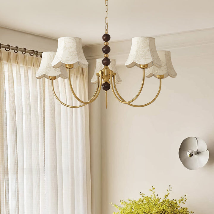 Orchid lampadario tessuto Oro