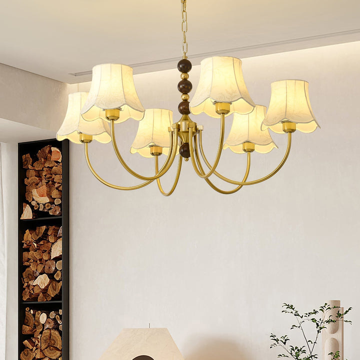 Orchid lampadario tessuto Oro
