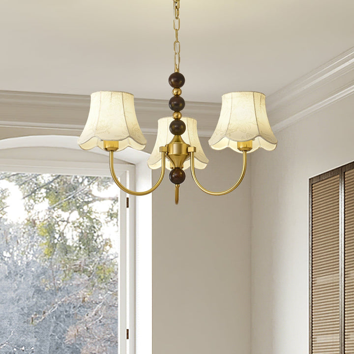 Orchid lampadario tessuto Oro