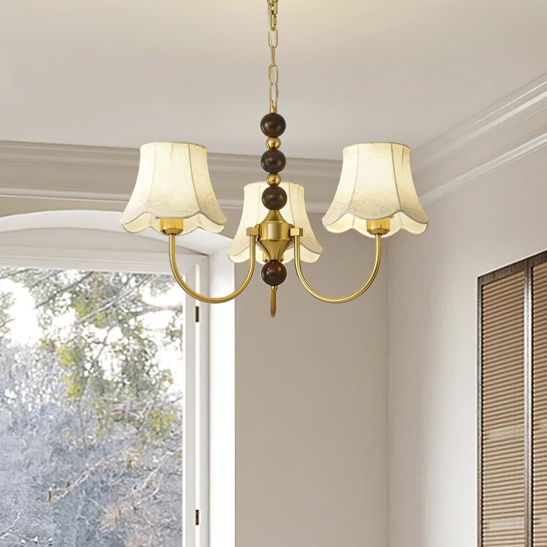 Orchid lampadario tessuto Oro