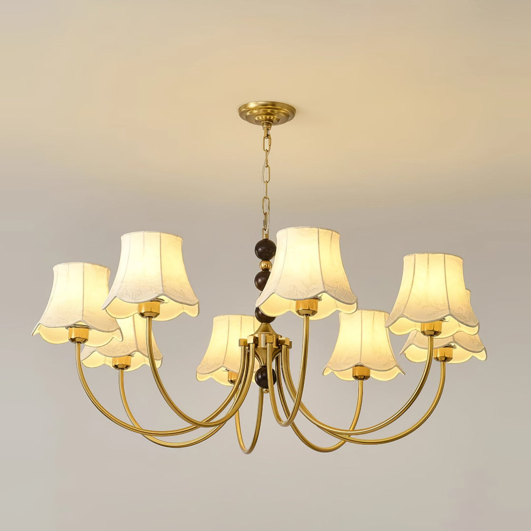 Orchid lampadario tessuto Oro