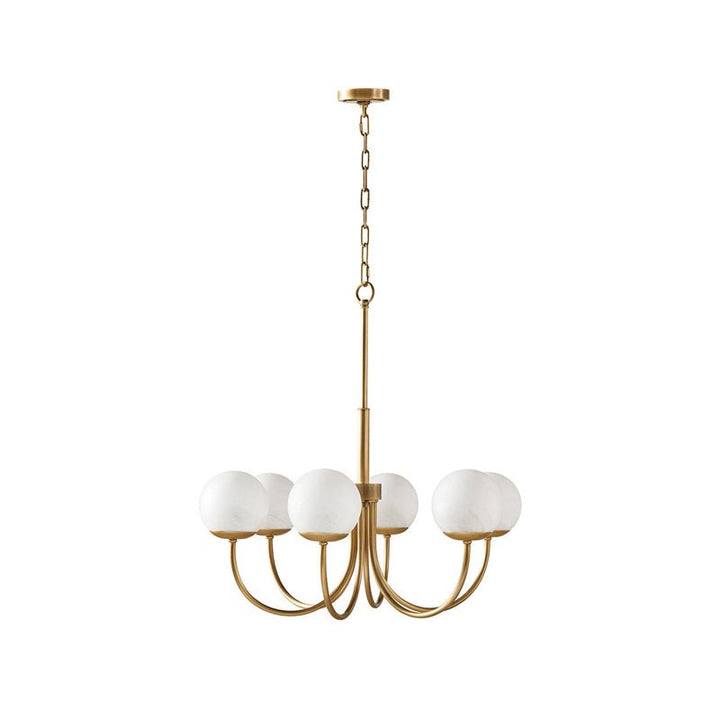 Oriuena lampadario ottone sfera Orillia elegante