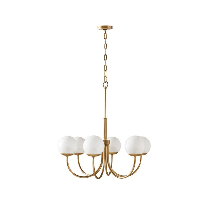Oriuena lampadario ottone sfera Orillia elegante