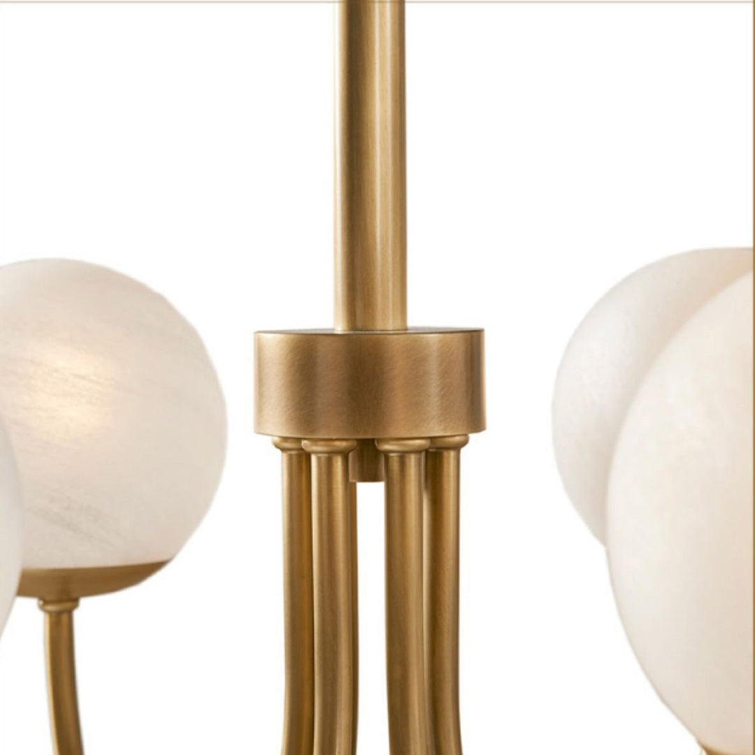Oriuena lampadario ottone sfera Orillia elegante