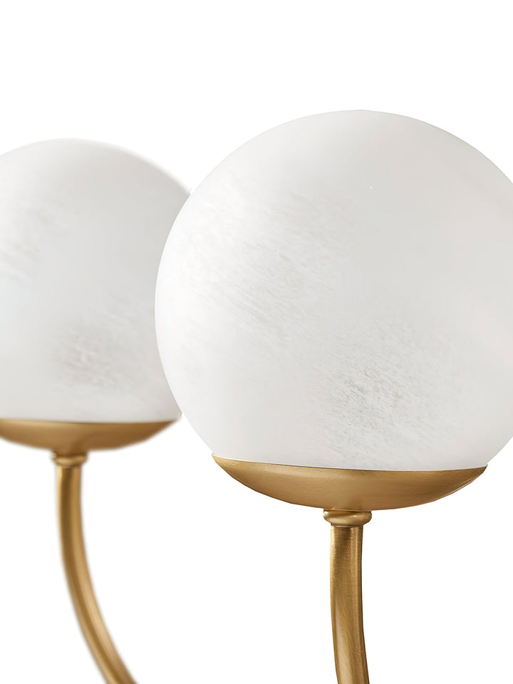 Oriuena lampadario ottone sfera Orillia elegante