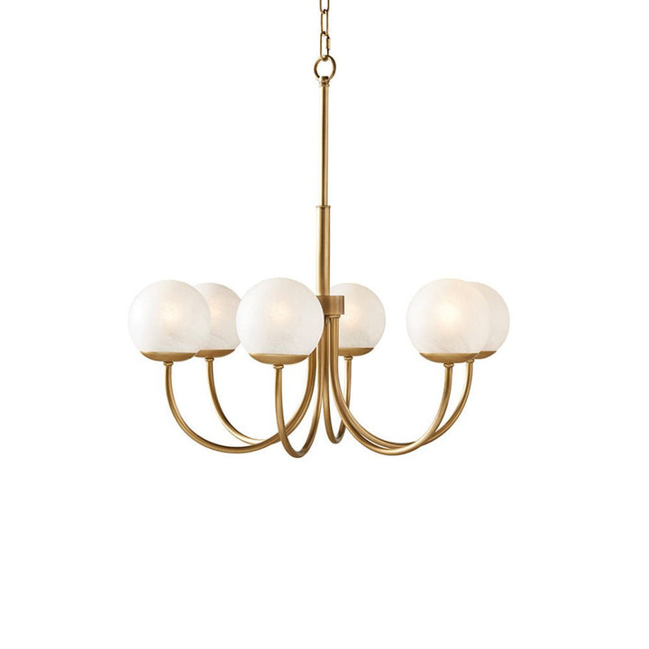 Oriuena lampadario ottone sfera Orillia elegante