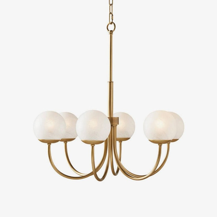 Oriuena lampadario ottone sfera Orillia elegante